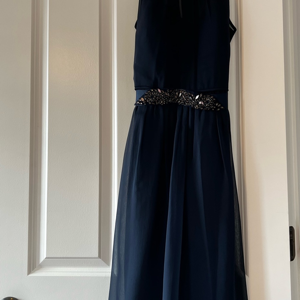Blue gown, party/ wedding